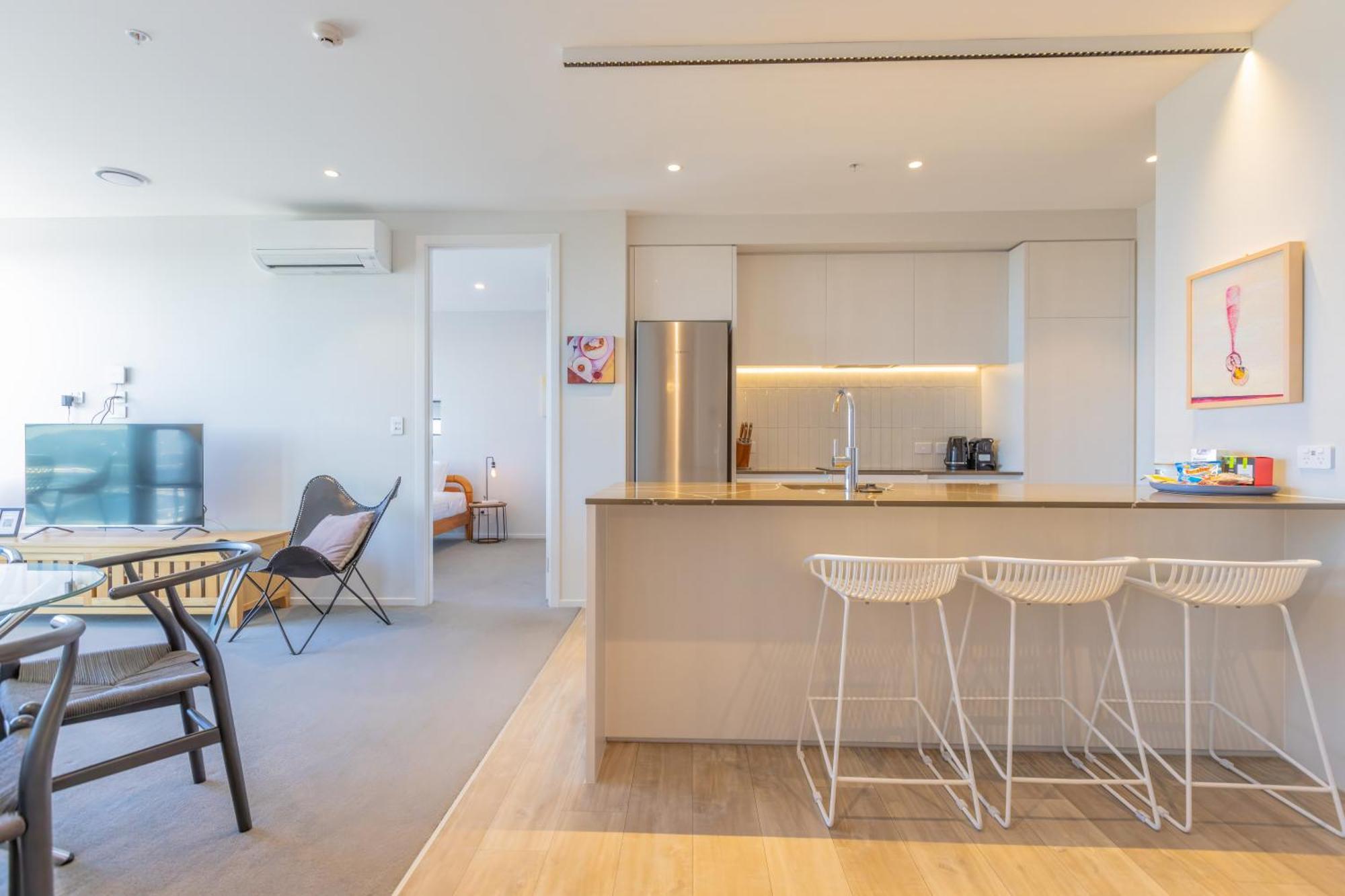 Luxury 2 Bedroom Cbd Apartment With Free Parking Christchurch Eksteriør bilde